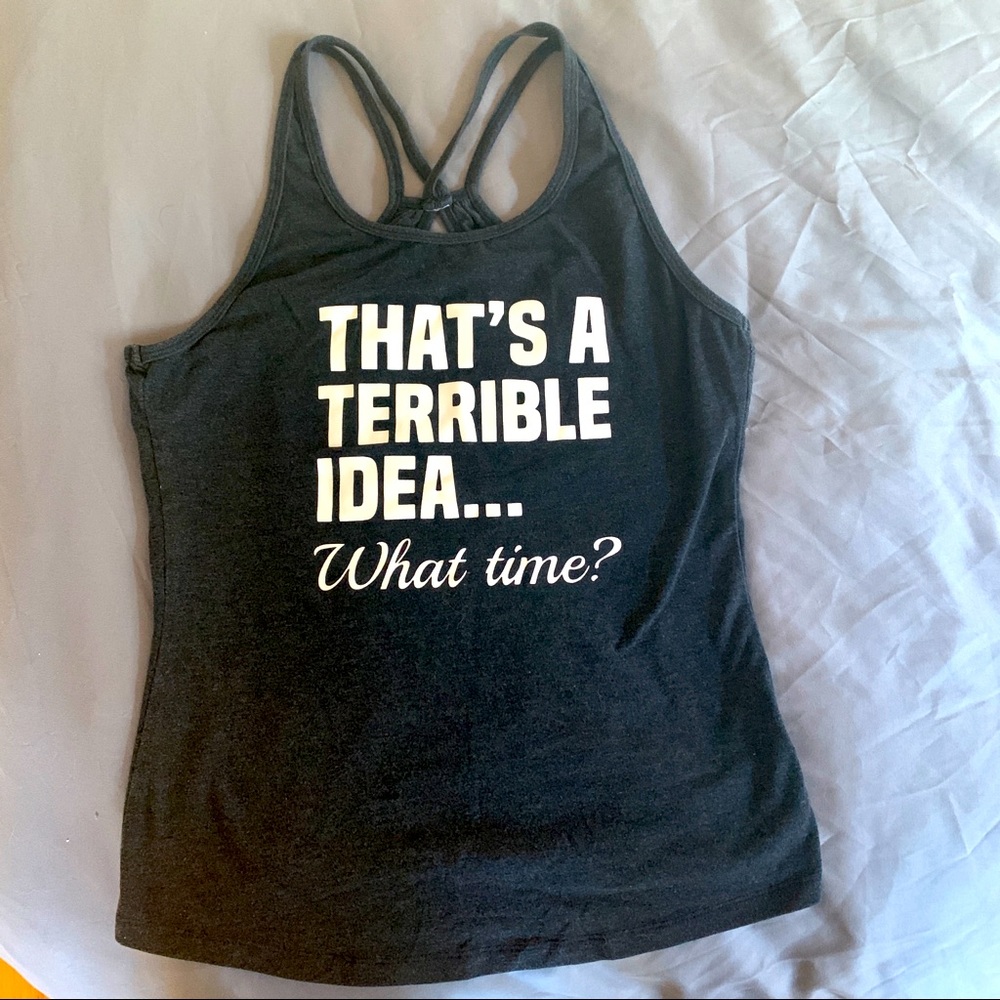 Heather grey CVG workout tank